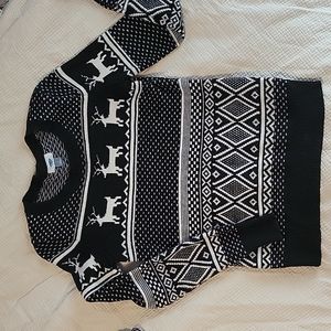 Black & White Holiday Sweater